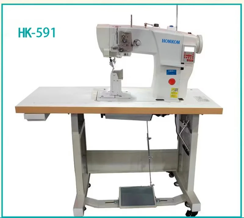 HK-591 Factory China Computerized Direct Drive Single/double Needle Roller Sewing Machine