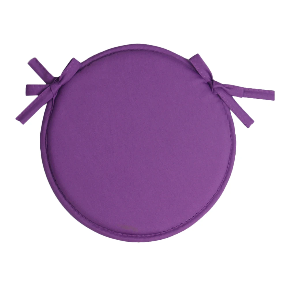 

Thickened Chair Mat Round Sponge Pad for Chairs Car Seat Cushions Purple Home Office Restaurant Decor Straps Gifts