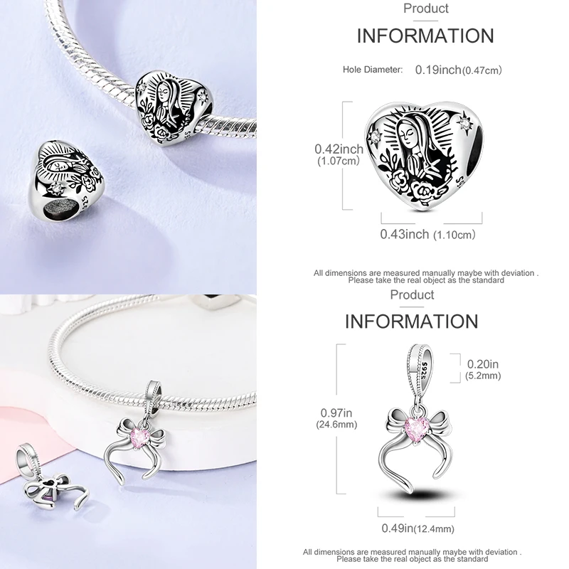 10 Stück 925 Sterling Silber Charm-Perlen Schmetterling Kleeblatt Elefant Baum des Lebens Original DIY Armband Halskette Schmuckherstellung – Detail 11