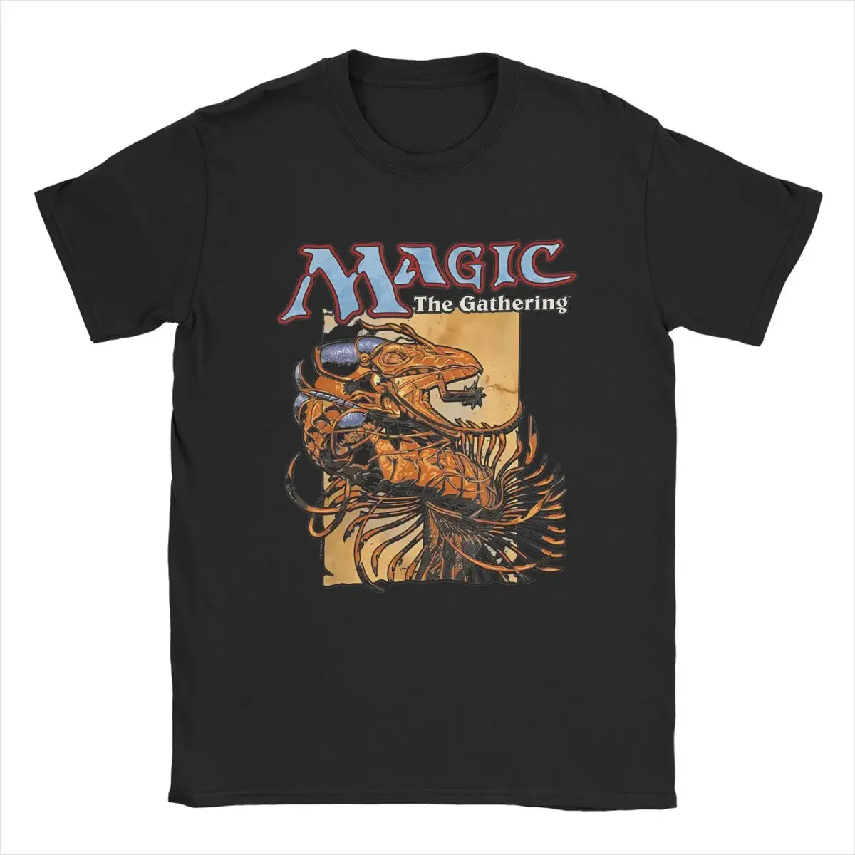 Magic Games Gathering MTG Men's T Shirt Card Games Vintage Tee Shirt Short Sleeve Crew Neck T-Shirt Cotton Big Size Clothing