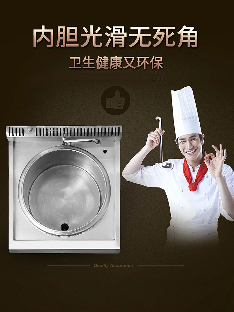 Energy saving, heat preservation, heat conduction oil, hot soup Congee stove, non stick pan, square type, commercial electric