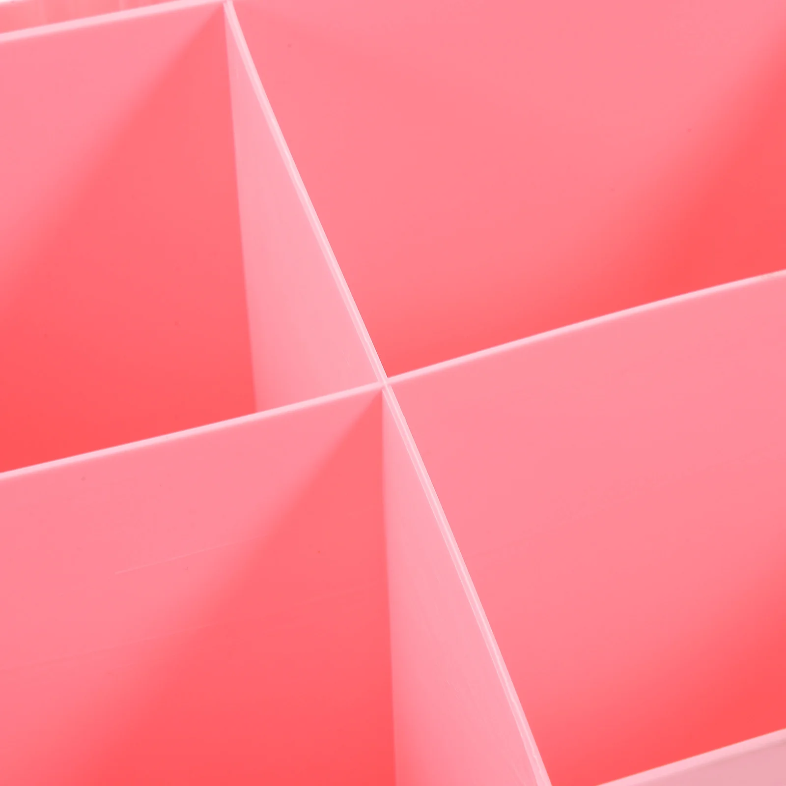 

Desktop Storage Box 5 Compartments Pink Cute Organizer Hollow Basket Stackable Decorative Plastic Container File Folder