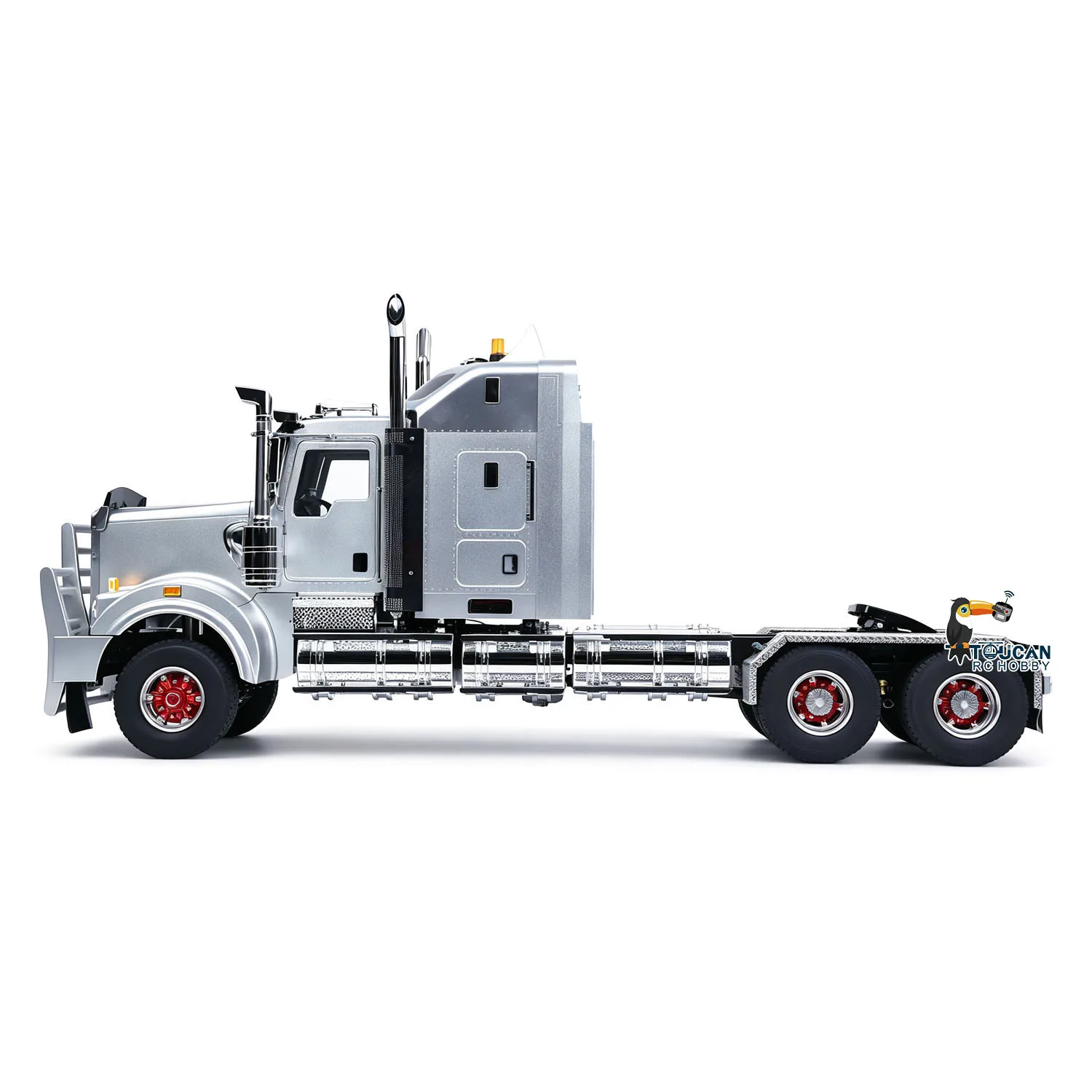 JDM 518K 6x4 1/14 Metal Remote Control Tractor Truck C509 2Speed Gearbox RC Lorry Car Motor ESC Light Sound System RTR Model