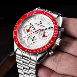 PAGANI DESIGN V5 Mens Quartz Watches Moon Luxury Chronograph Watch For Men Sapphire Waterproof Stainless Steel Reloj Hombre 2026