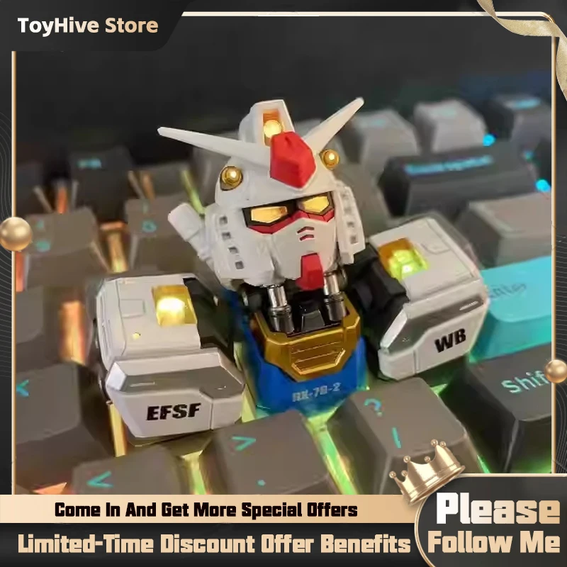 

【In Stock】Strike Freedom & Unicorn Set Resin Keycap Creative Personalized For Mechanical Keyboard Gaming Accessory For Gift Toys