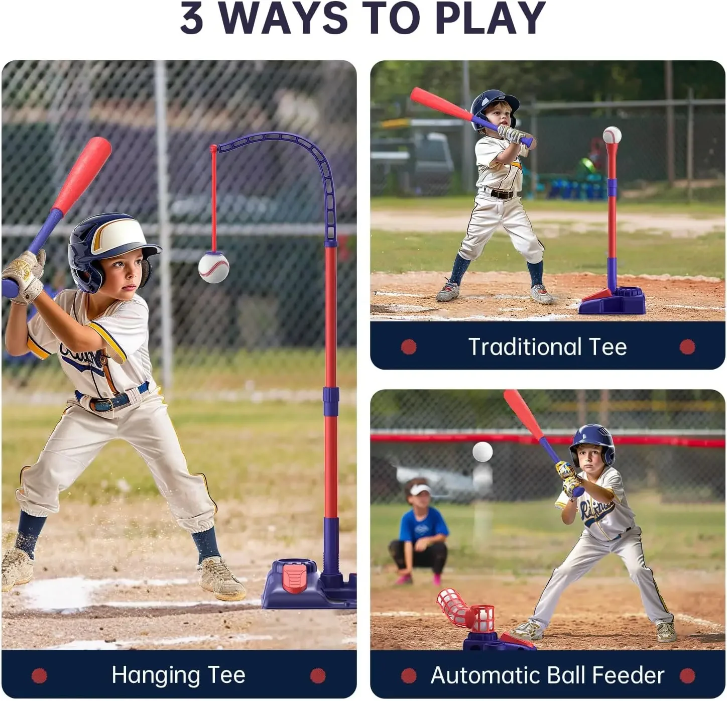 Set per allenatore di Baseball per bambini, Baseball per Pitching Pop-up, lanciatore di Baseball semiautomatico