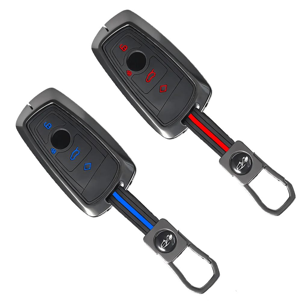 Zinc Silicone Car Key Case Cover Shell for BMW F30 F31 F32 F34 F20 F21 F07 F10 1 3 5 7 Series X1 X3 G01 X4 G02 X5 F15 F16 M3 M4