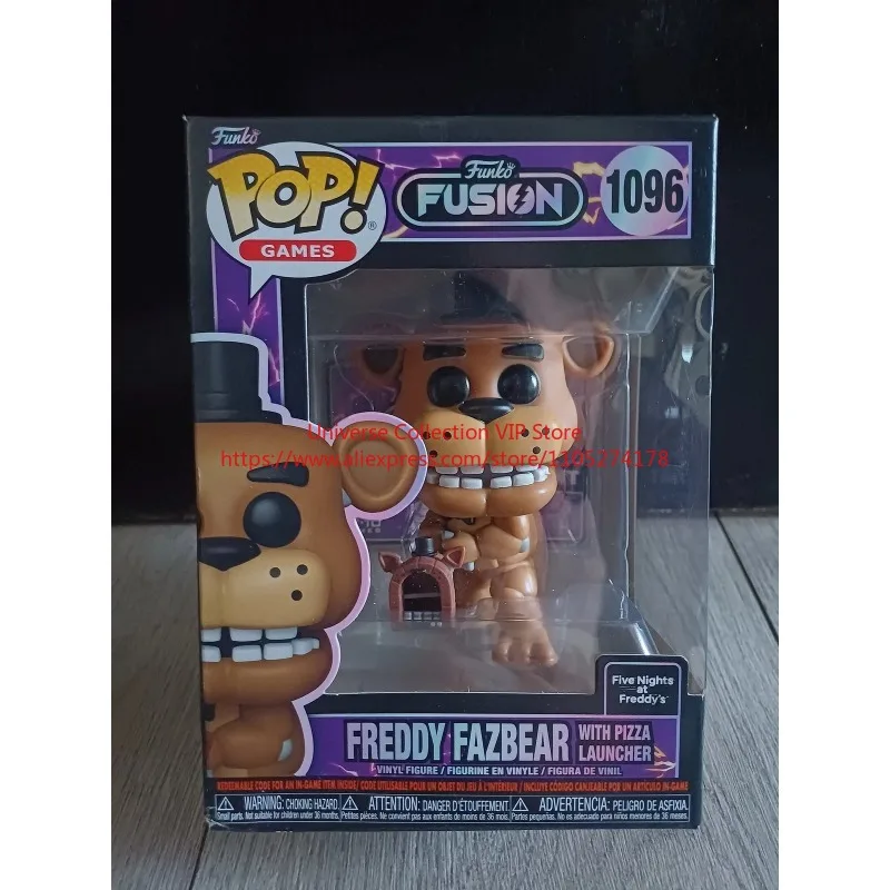 Официальная виниловая фигурка Funko Pop Games Fusion № 1096 Фредди Фазбер с пусковой установкой для пиццы, настольное украшение, коллекционный подарок