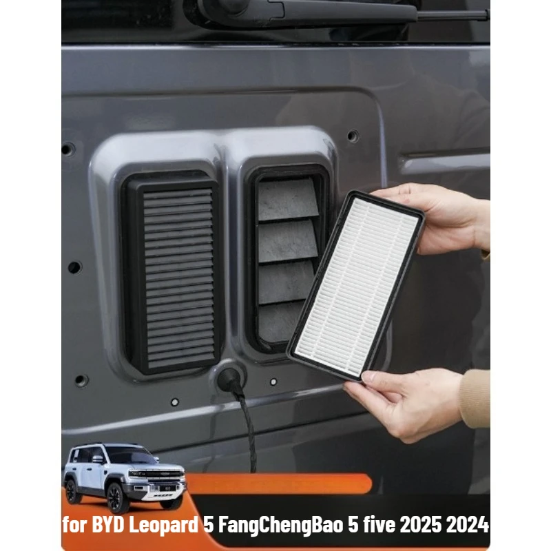 

Tail door exhaust filter for BYD Leopard 5 FangChengBao 5 five 2025 2024 Interior Accessories