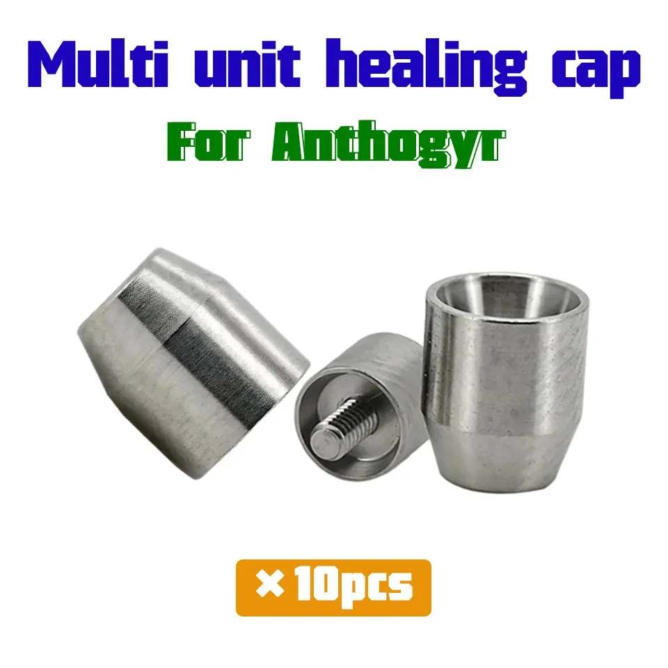 10Pcs Multi Unit Healing Cap Dental Implant Parts For Anthogyr Titanium Abutment Screw Oral Clinic Restoration Instruments