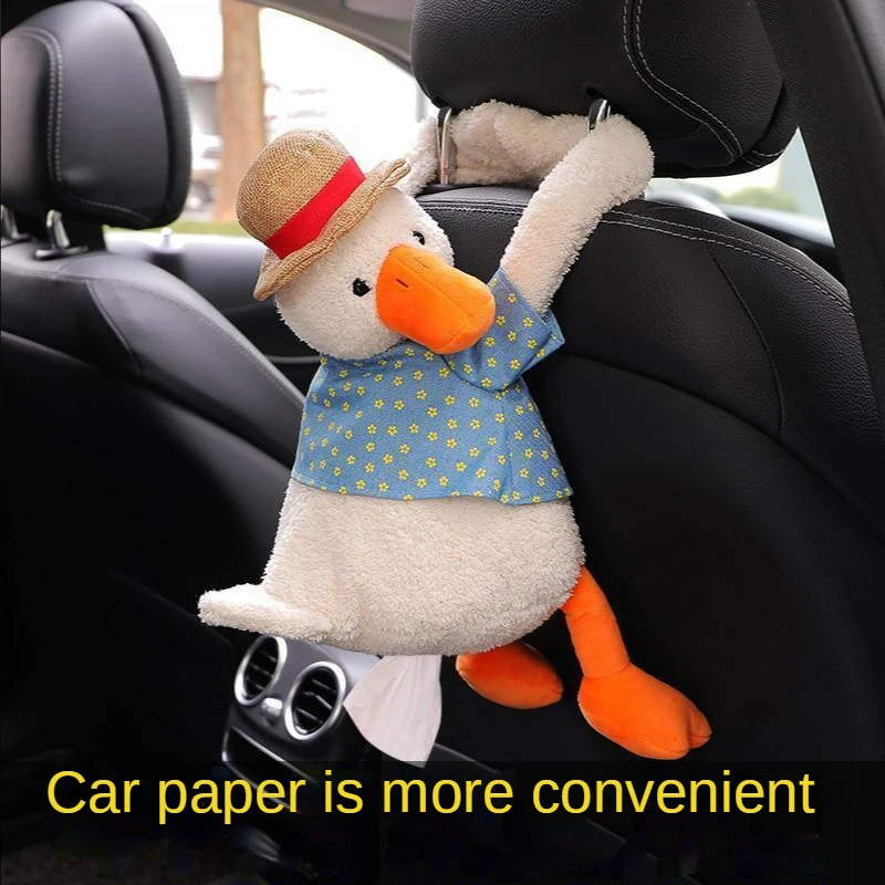 Car Drawer Box Car Hanging Net Red Creative Cute Car Tissue Bag Multi-function Car Supplies Women