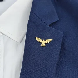 Phoenix Flamingo Gold Plated Badge, Men's Suit Brooch, Black Lapel Pin, Clothing Accessories Set, Halloween Gift