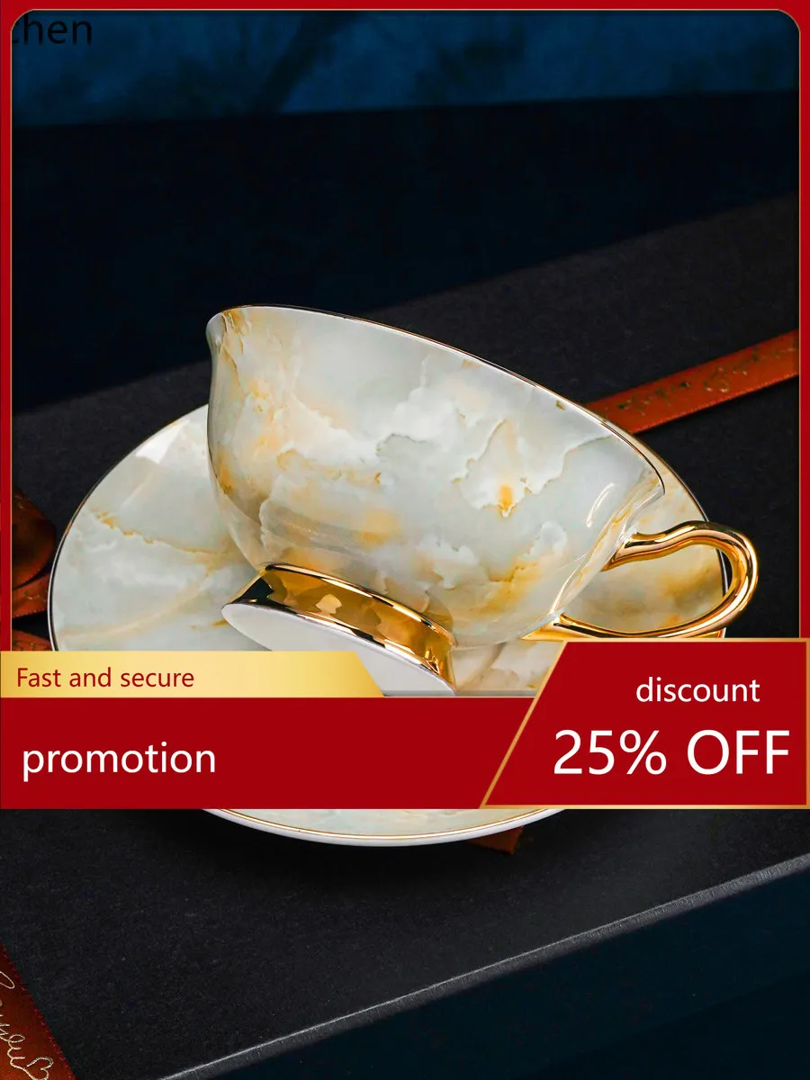 Zml coffee cup set - stylish ceramic mug and saucer for women