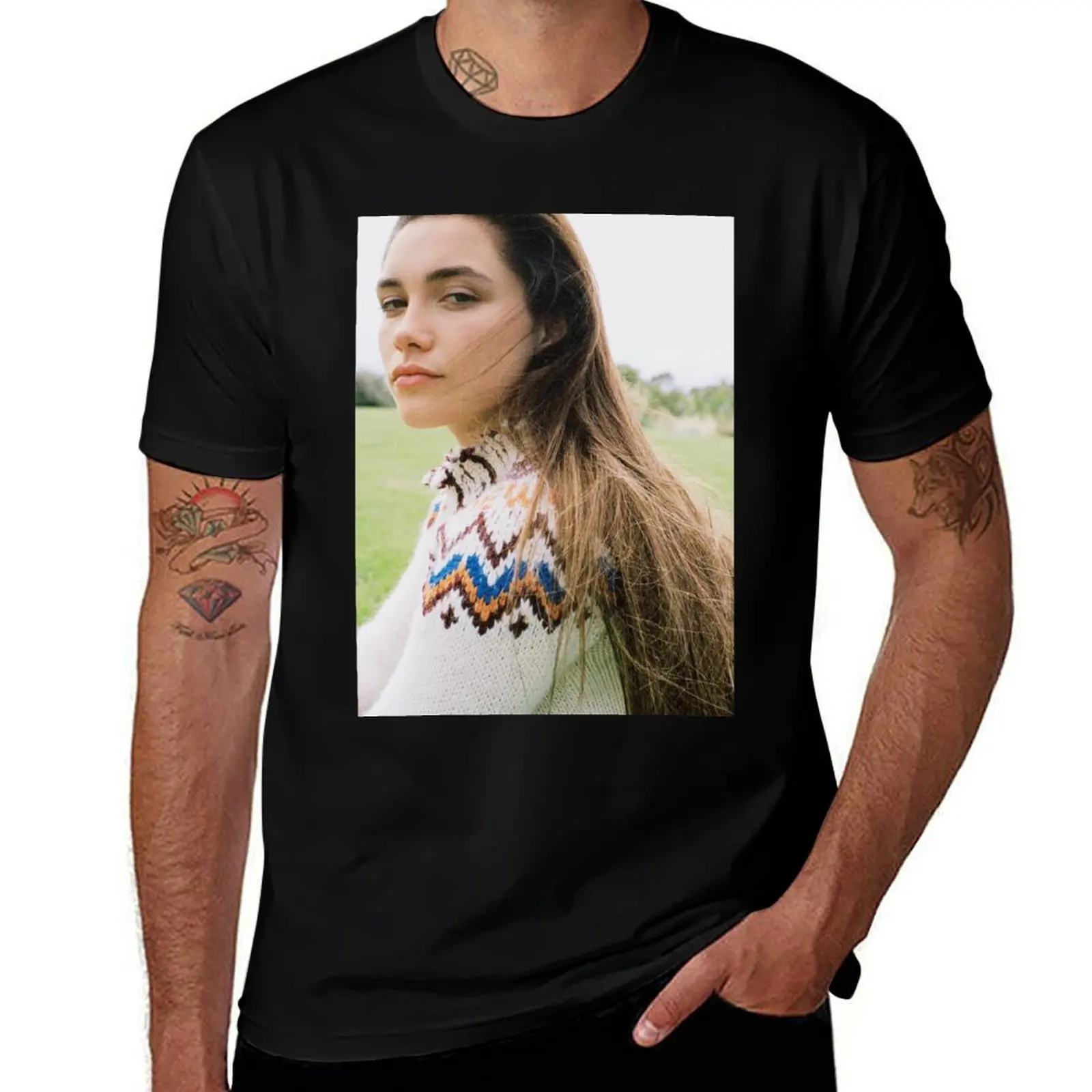 

florence pugh T-Shirt Dry Fit Running Short Sleeve Top