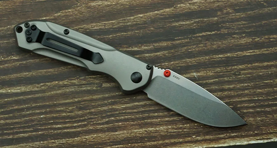 LEMIFSHE 565 Mini Freek S90V Blade Titanium Alloy Handle Outdoor Camping Survival Kitchen Multifunctional EDC Tool Folding Knife