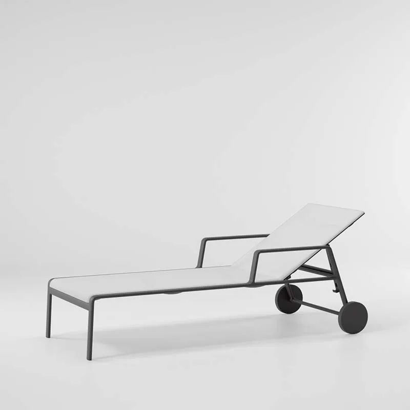 Outdoor Bed Recliner with Wheels Beach Sun Aluminum    Chair Waterproof Sun   r