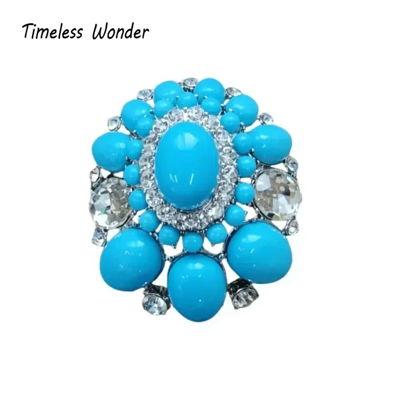 

Timeless Wonder Fancy Zircon Geo Glass Brooch Pins for Women Designer Jewelry Runway Top Punk Luxury Cute Rare Gift Top Set 7561