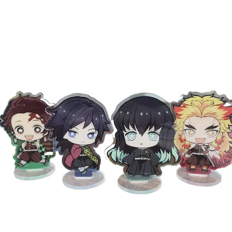 

Demon Slayer Color Window Kawaii Small Arcylic Stand Action Fingure Kamado Tanjirou Nezuko Toys Figurine Cute Desk Decor Display