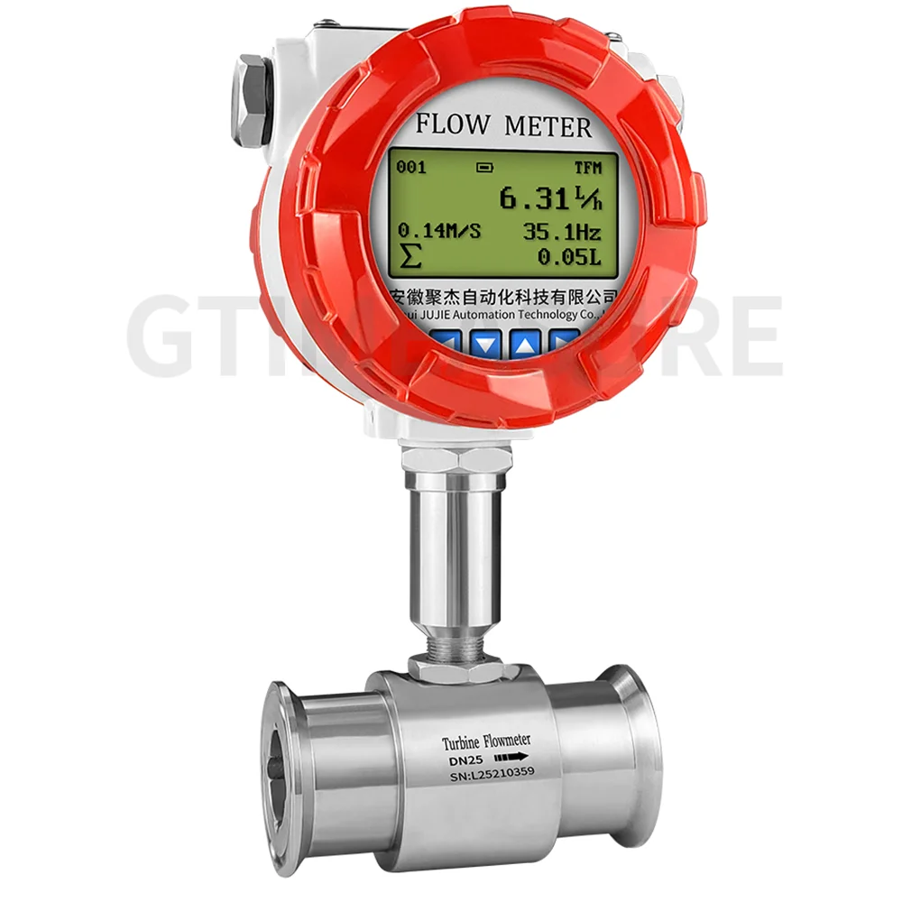 1 2 Inch Pulse 4-20mA RS485 Flowmeter Milk Beer Diesel Fuel Oil Flow Monitor Flow Meter Digital