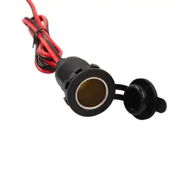 12V waterproof car cigarette lighter socket wiring 100CM car ship motorcycle tractor power socket accessories