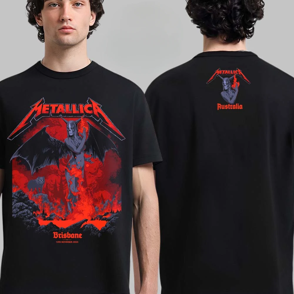 Hot Summer Metallica Graphic Cotton Band T-shirt Unisex Summer Short Sleeve Fashion Brand Tee Luxury Casual Vintage T-shirt