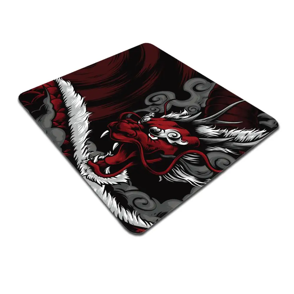 HYBXAXC Red Dragon Computer Mousepad Speed Gaming Mouse Pad Office Accessories Mausepad Deskmat Gamer Desk Mats Mause Carpet