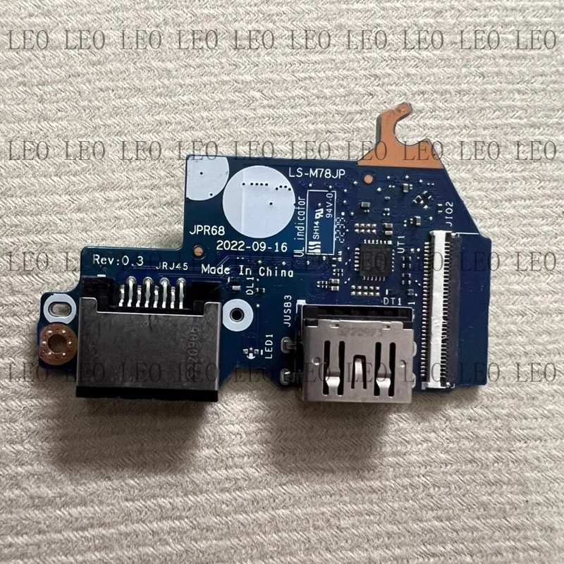 MY New USB 3 RJ45 Lan Board JPR68 LS-M78JP For HP Victus Gaming 16-R 16-S TPN-C169