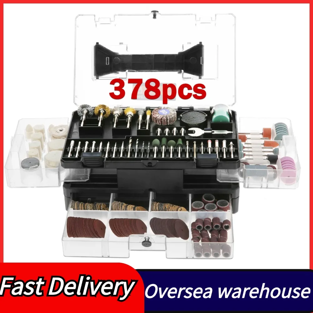 378pcs Electric Grinding Accessories Set Engraving Grinding Polishing Cutting Engraving K31 180-In-1 Electric Grinding