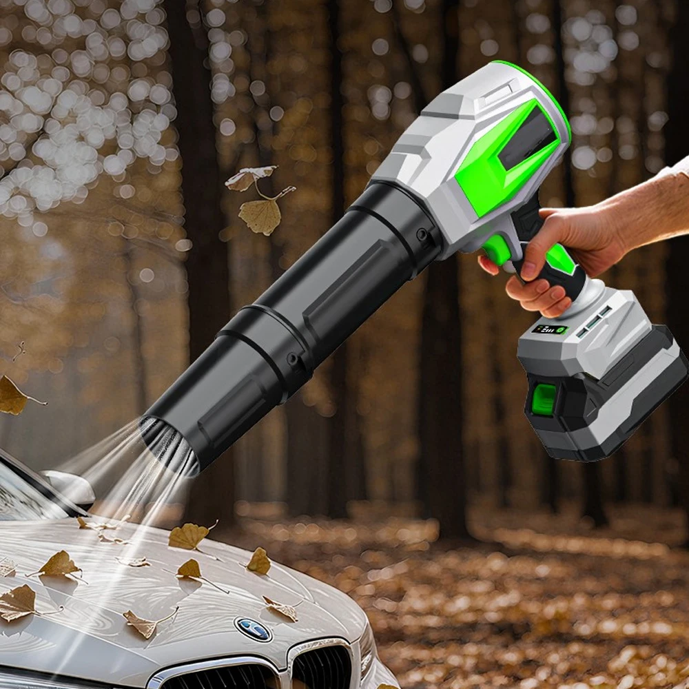 

Turbo Jet Fan Brushless Motor 1000g Powerful Air Blower for Car Drying, Leaf & Snow Removal Fits Makita 18V/21V Battery