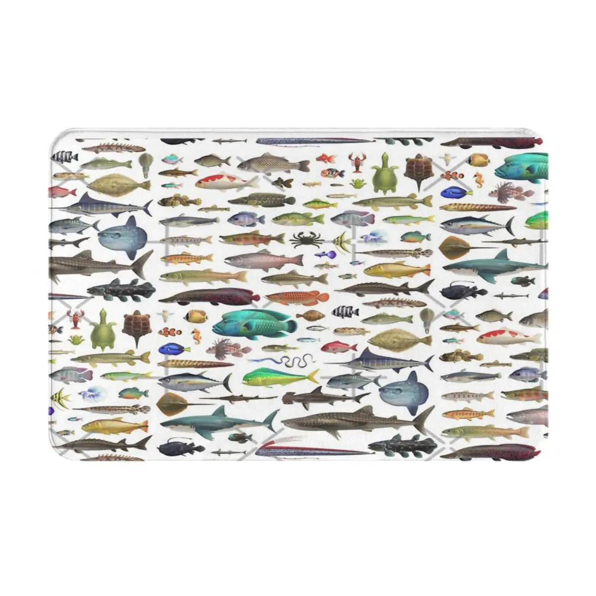 

All Fish N Stuff Critterpedia Floors Floor Mats Non-Slip Mat Bathroom Foot Mat Bath Rug Carpet Door Mat