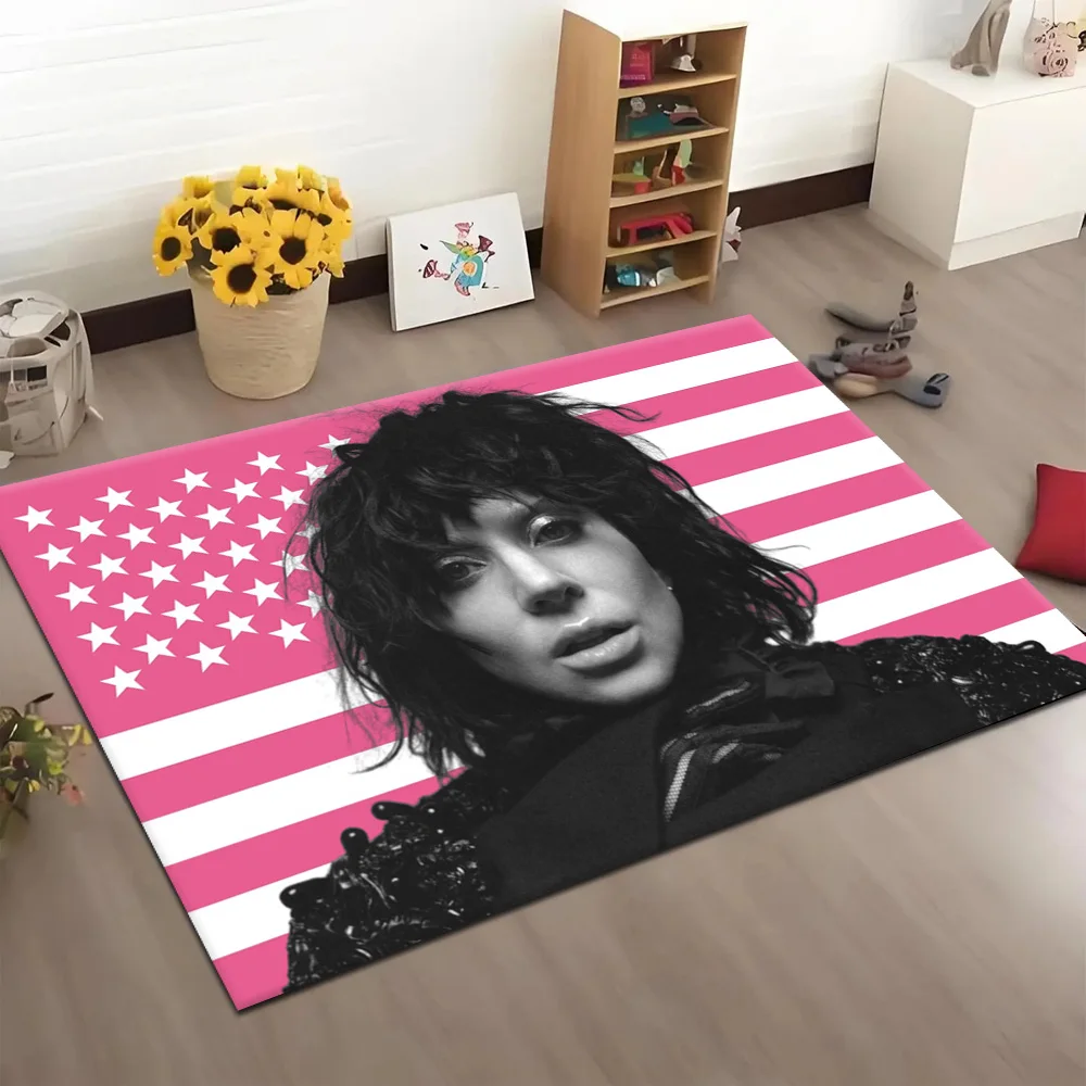 Singer Star L-lady G-gaga 2025 Music Mayhem flag Carpet Rug for Bedroom Living Room Decor Sofa Home Area Rug Non-slip Floor Mat