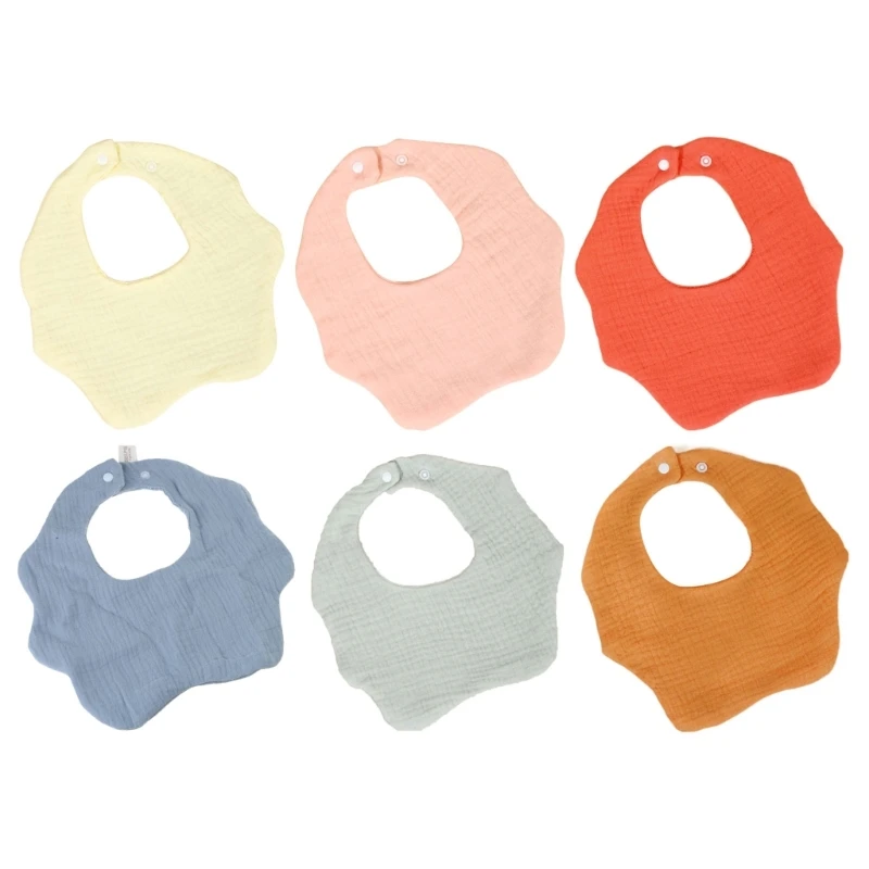 6 Layer Baby Bibs & Practical Spit Up Cover Functional Baby Bibs Gentle & Comfortable Bibs Soft & Breathable Bibs