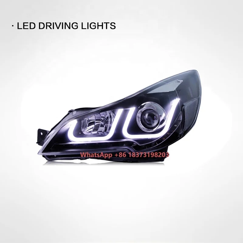 

Высококачественная фара для Subaru 2010-2014, уличная фара в сборе, модифицированная светодиодная лампа дневного света, ксеноновая лампа с линзой