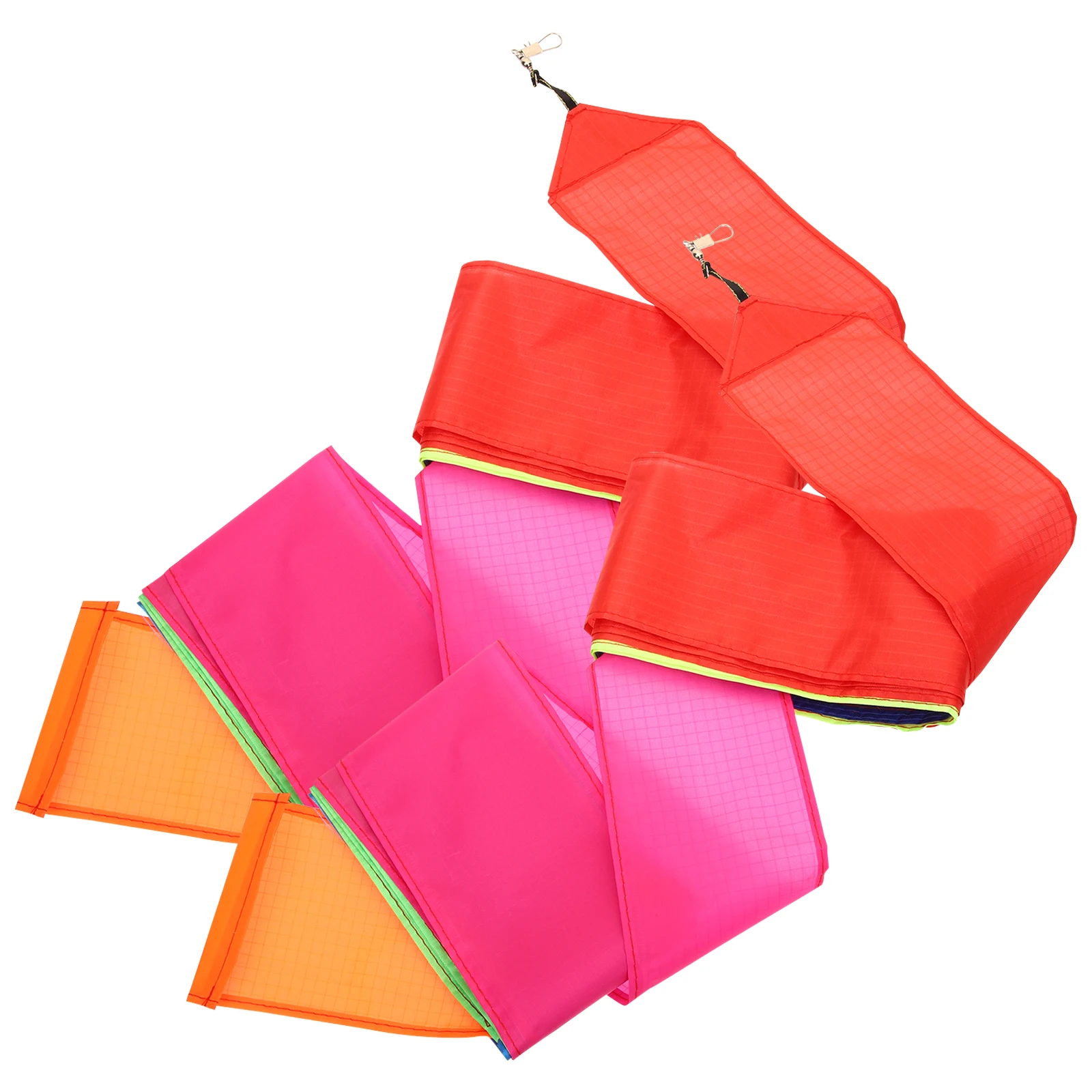 

2 Pcs Rainbow Tail Kite Flying with Tails Three-dimensional Professional Trick Accessories Nylon Cloth and Parts