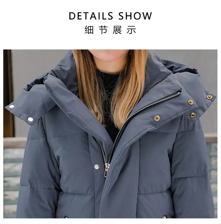 2023 New Women Cotton coat Winter Jacket Female thick warm Parkas hooded Outwear large size Over coat