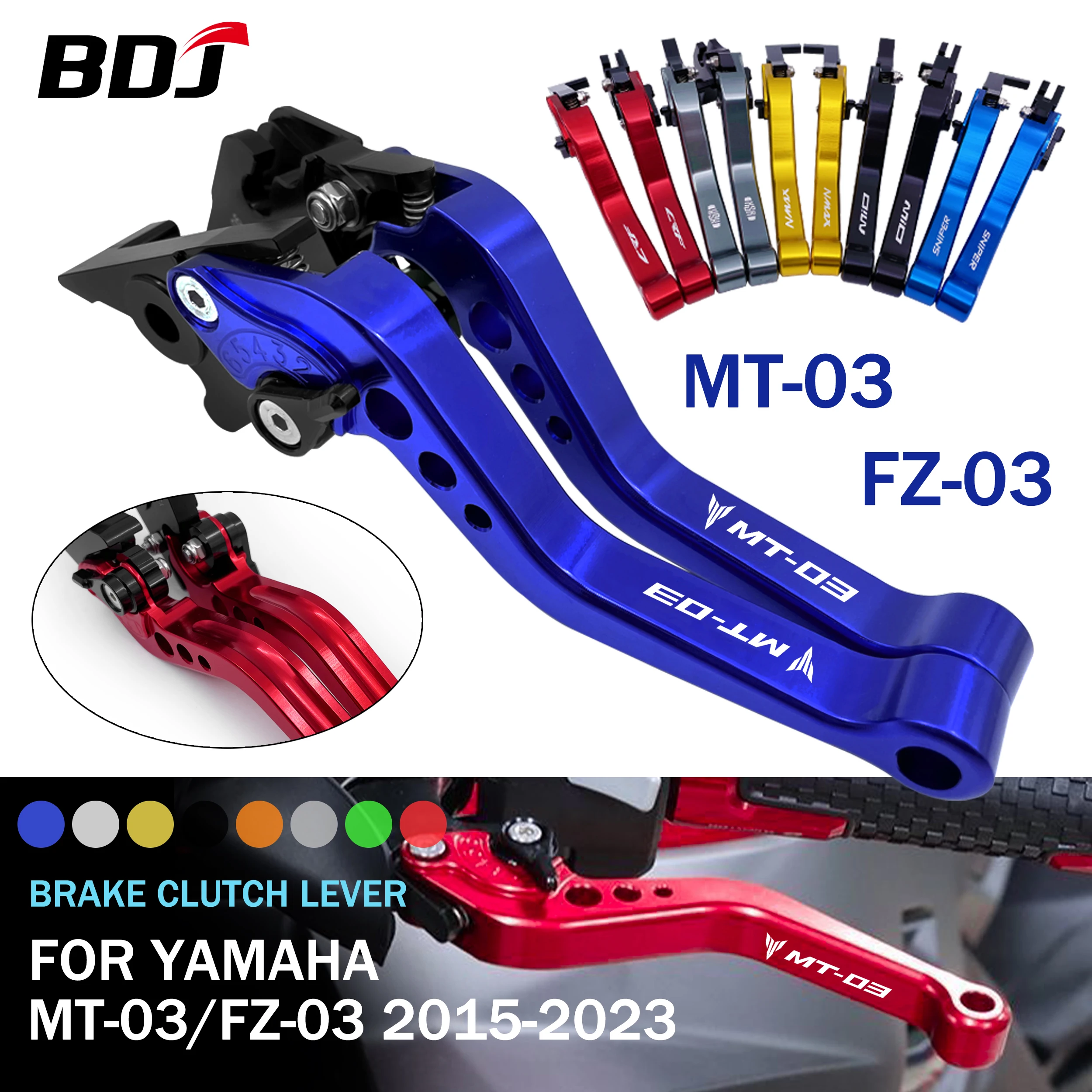 BDJ MT03 2023 Brake Clutch Lever Motorcycle Lever Clutch Lever Brake Lever For YAMAHA MT-03 FZ-03 2015-2023 FZ03 MT 03 2022