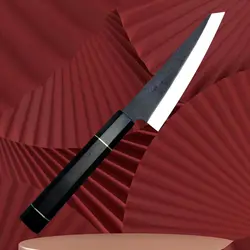 6 Inch Deba Knife Single-Edge Blade VG10 Steel Kiritsuke Chef Cleaver Sashimi Slicing Sushi Meat Vegetable Utility Kitchen Knife