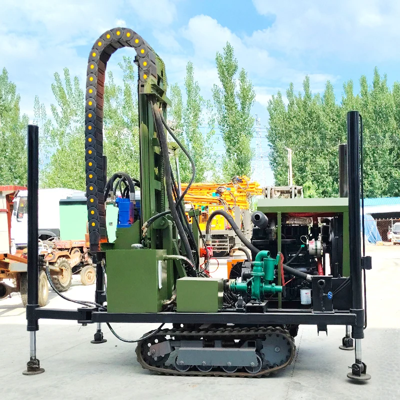 工場カスタマイズ油圧式携帯型ディーゼル掘削リグ小型水井戸掘削リグ浅井戸掘削リグ