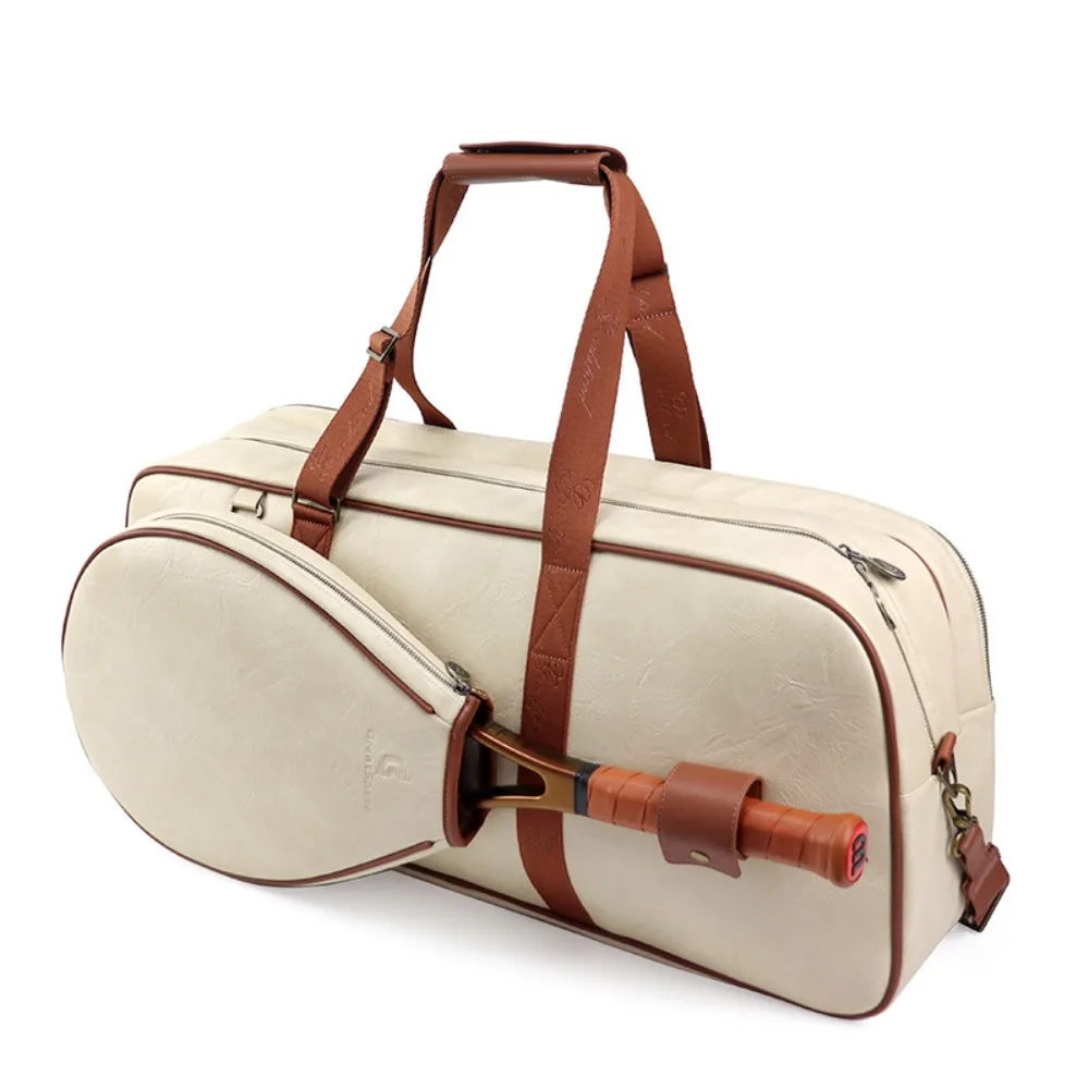 

Multifunctional 6-pack tennis badminton bag retro men's and women's same independent shoe compartment with large capacity