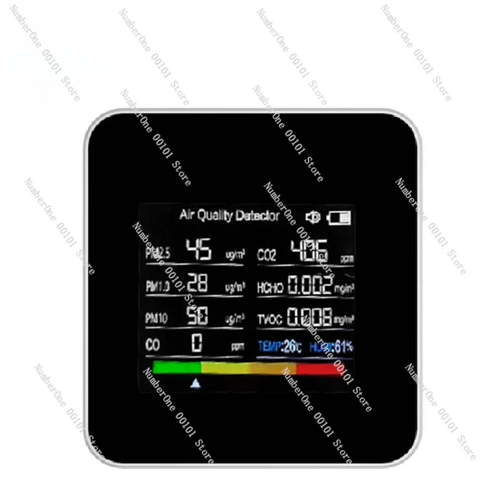 14 in 1 Tuya WIFI Intelligent Air Quality Monitor CO2 Detector CO2/CO/TVOC/HCHO/PM2.5/PM1.0/PM10/Temperature/Humidity/Time/Date