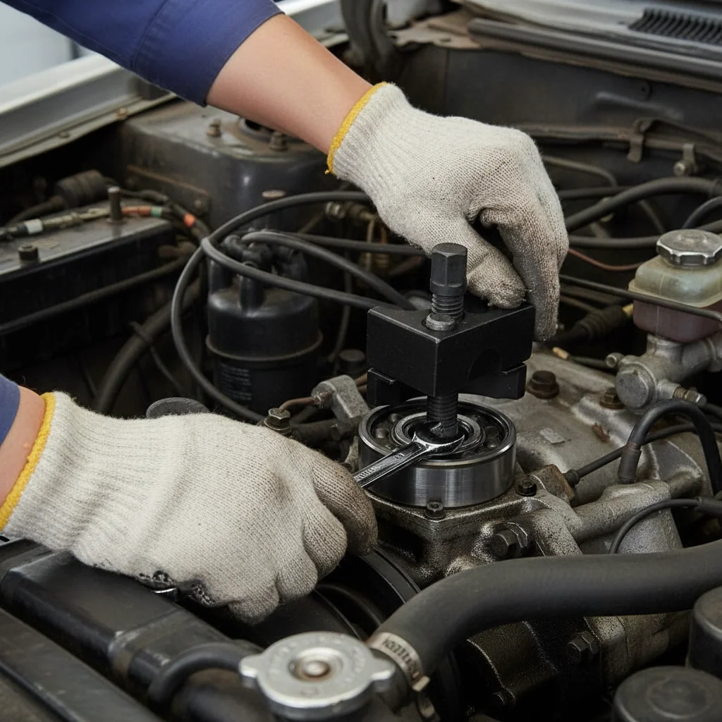 

Универсальный инструмент для разборки амортизаторов, стальной двусторонний сепаратор ступичных шарниров для Ford, Peugeot, VW, BMW с ключом