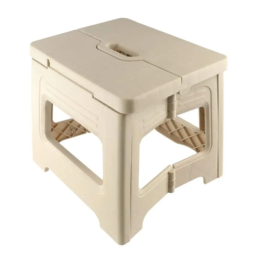 

Multi Purpose with Handle Folding Step Stool Thickened Collapsible Foldable Stool Lightweight Plastic Small Bench Bathroom