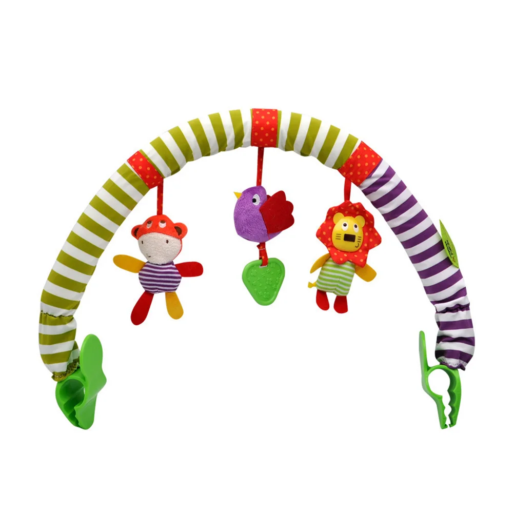 1 pz musica per bambini campana sospesa culla passeggino design animale campanello per neonati sonagli sviluppo coordinazione sensoriale