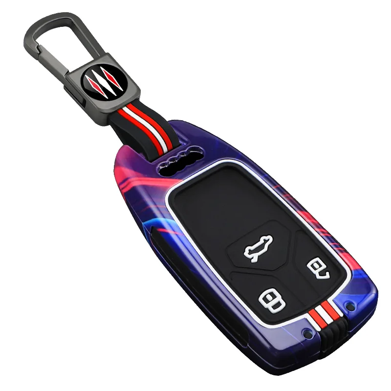 Car remote key protective case suitable for 2018-2025 Audi S4 Q5L TTRS RS4 RS5 dedicated high-end key pouch cover case