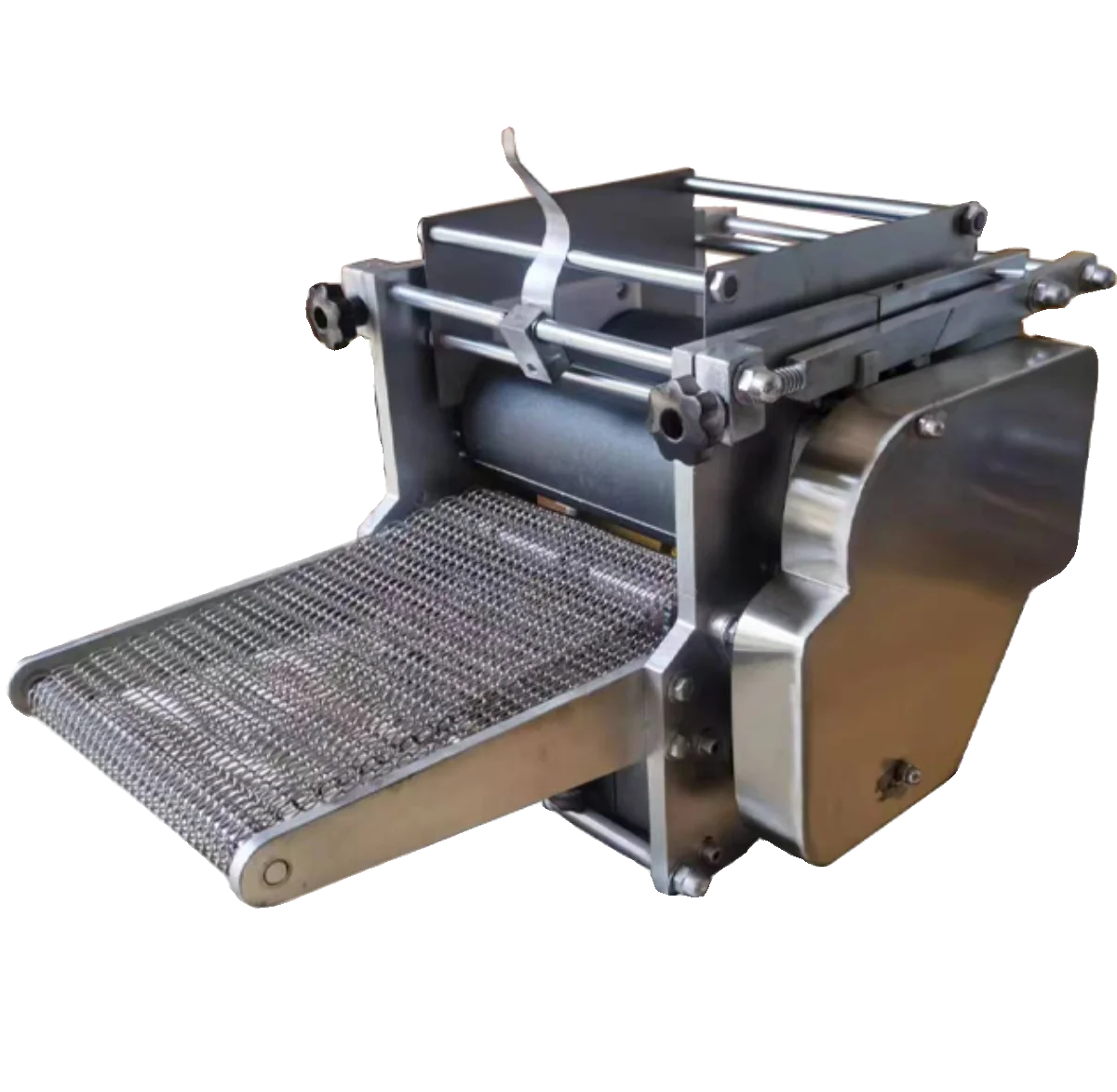 Imitating a handmade tortilla machine with a tortilla machine