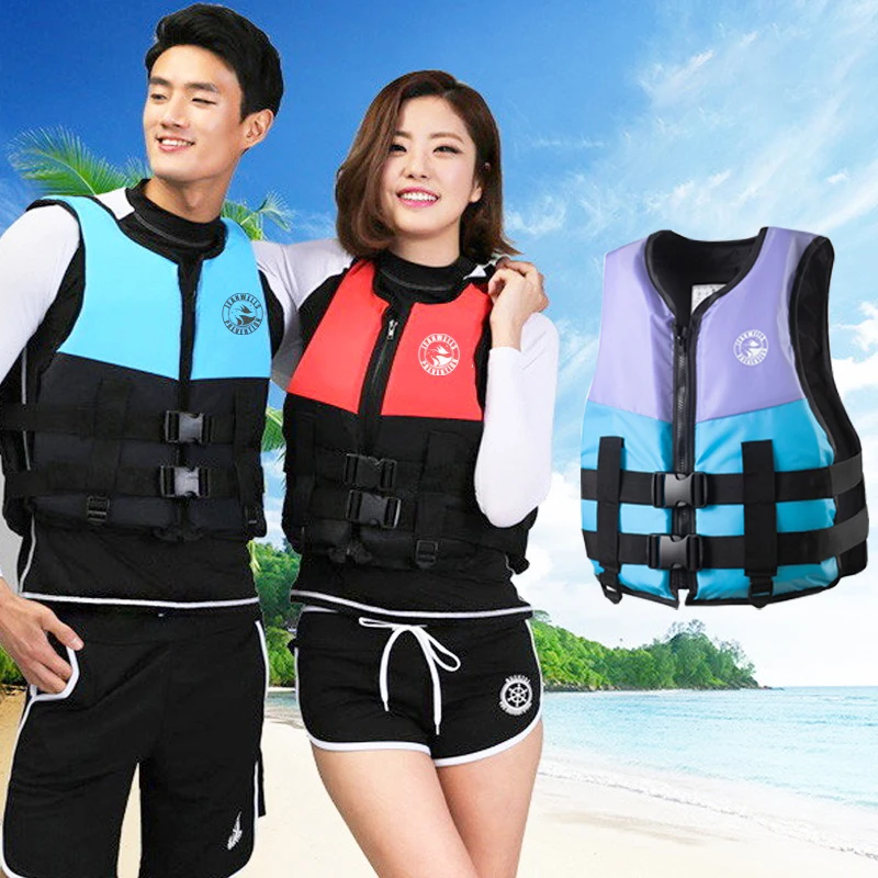 Kayak Life Jacket Adults Surf Life Vest Motorboats jet ski Wake board Raft Rescue Boat Clothing Fishing Vest Swimming Drifting