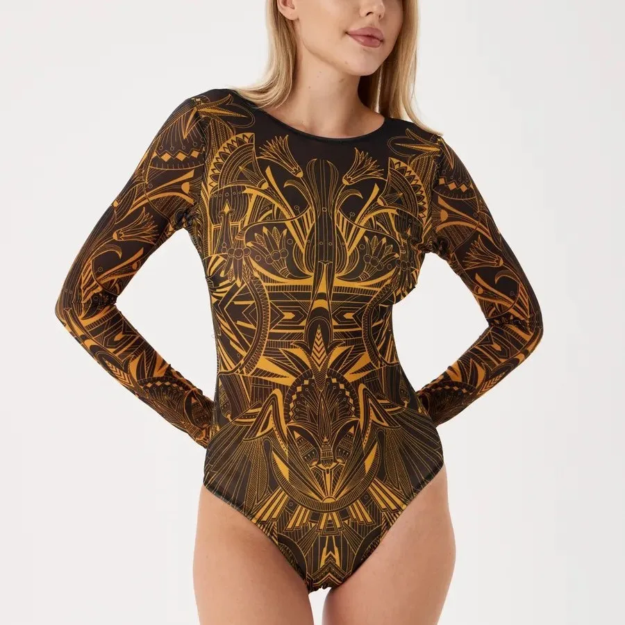 روسيا 2025 مثير شبكة قطعة واحدة بيكيني تحديد المواقع طباعة ملابس السباحة كباسليك جديد