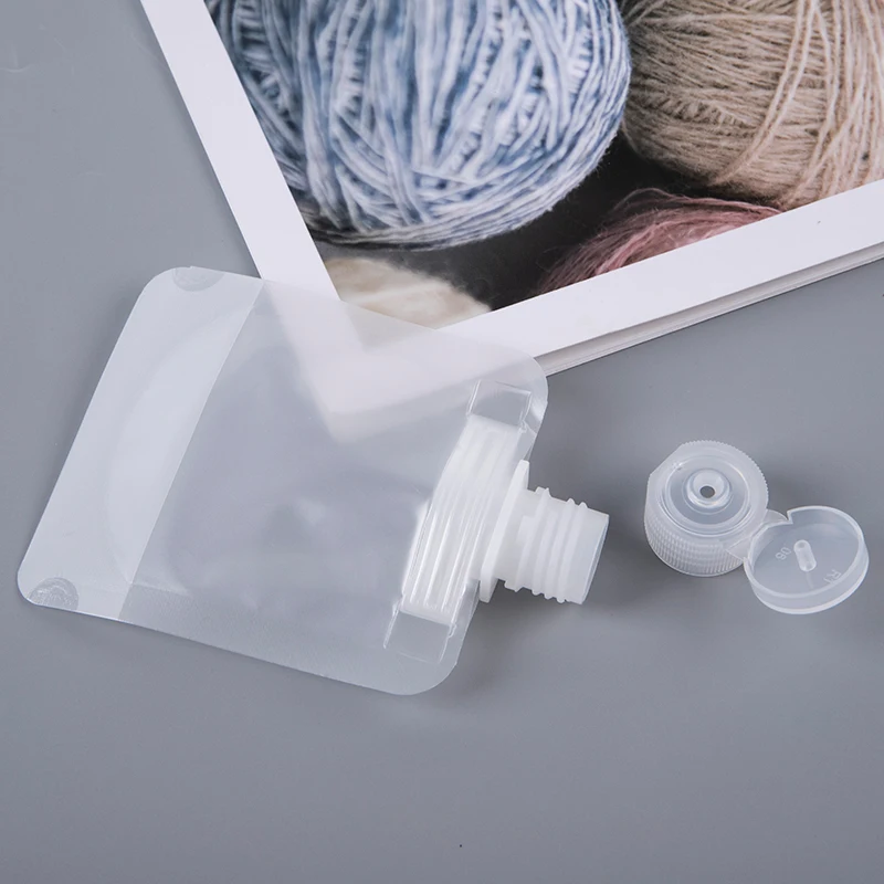 5pc Travel Lotion Dispensing Bag Fluid Packing Bag Portable Makeup Sample Bottle