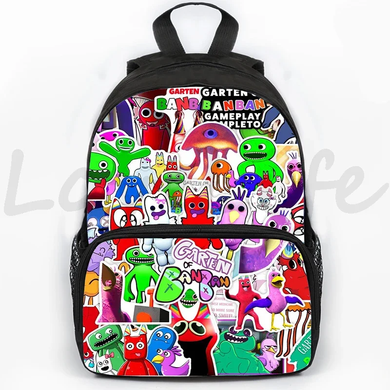 Garten of Banban Cartoon Game Backpack for Girls Boys Children Anime Backpacks Large Capacity Schoolbag Kids Zipper Rucksack