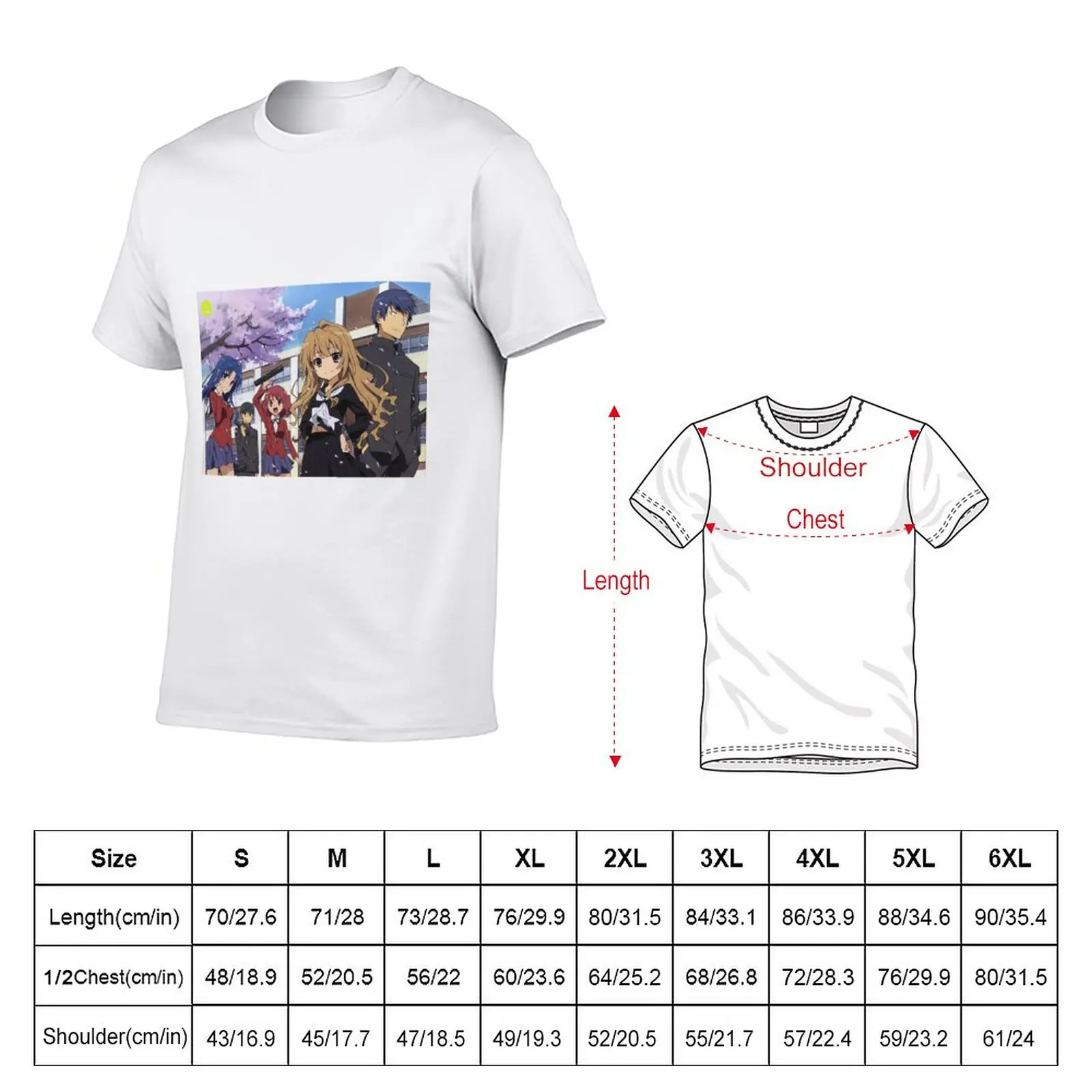 New Toradora - Taiga T-Shirt Aesthetic clothing boys t shirts heavyweight t shirts Men's t shirts